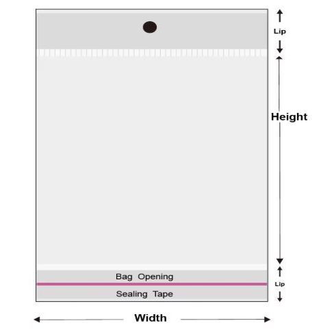 100pcs White Self Adhesive Bag Plastic Hanging Opp Pouches Seal Gift Bag for Handmade Jewelry Display(3069L) - Image 8