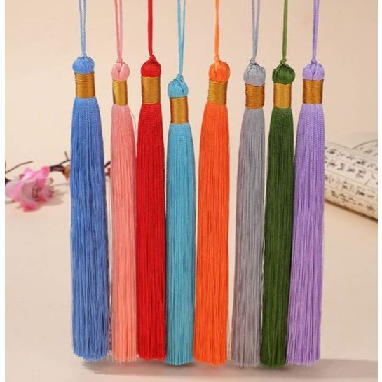 1pcs 16cm Long Silk Tassels Charm Pendant For Jewelry (3072L) - Image 3