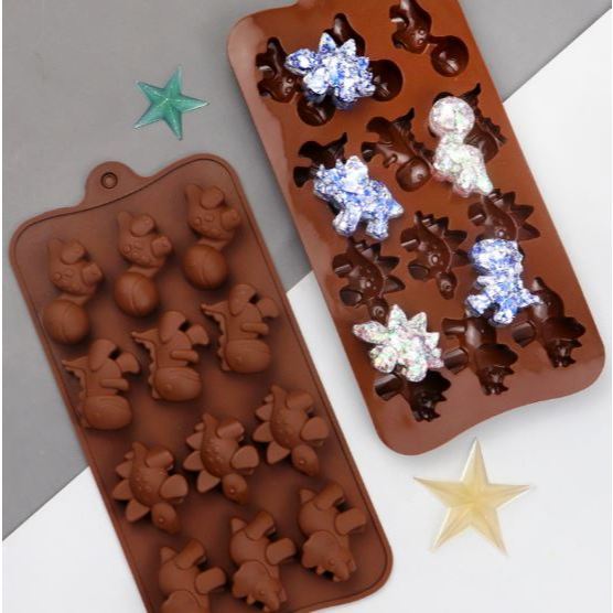 15 & 12 Flower Chocolate Silicone Mold Ice Cube Tray Jelly Pudding Baking Mould Cake Decoration Cupcake Topper (3023L) - Image 5