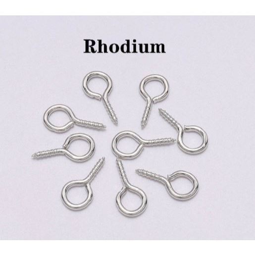 10/20pcs Small Tiny Mini Eye Pins Eyepins Hooks Eyelets Screw Threaded Stainless Steel Clasp Hook Jewelry Finding(2272L) - Image 13