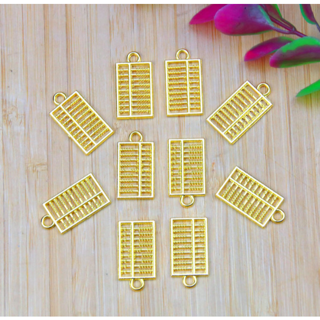 Jade Green Fortune Brand Pendant Color-preserving Ancient Golden Fortune Brand Bracelet Pendant DIY (3080L) - Image 15
