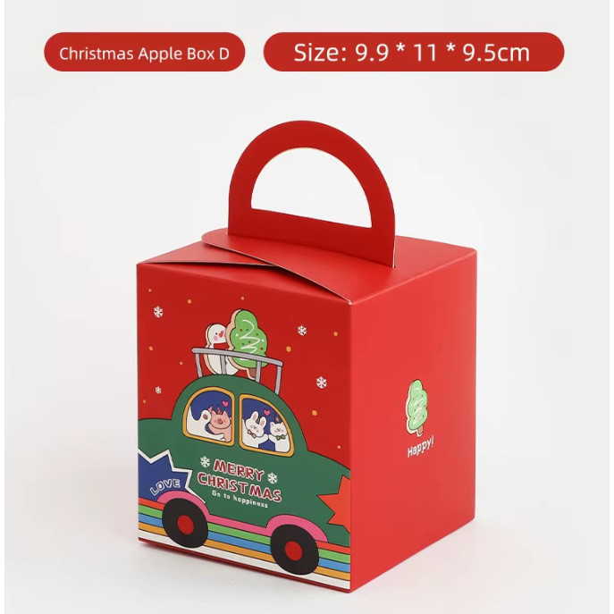 Christmas Gift Box Candy Chocolate Biscuit Packaging Box Bags Xmas Eve Apple Boxes Carrying Case New Year Party (3159L) - Image 13
