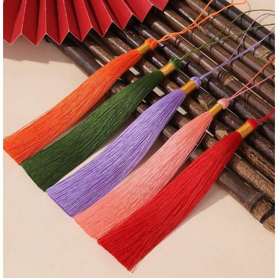 1pcs 16cm Long Silk Tassels Charm Pendant For Jewelry (3072L) - Image 2