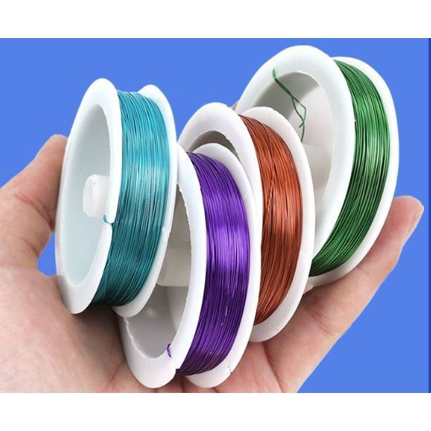 0.4mm Metal Wire Craft Wire Thin 50m Roll Copper Wire Roll Jewellery Wire Bead Wire Painted Wire for Crafts(3122L) - Image 3