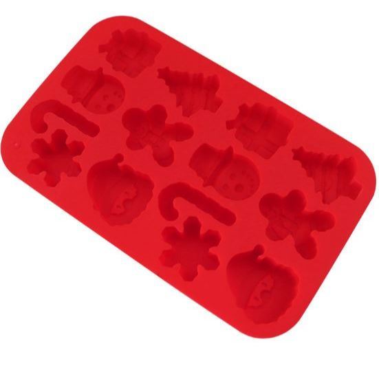 14 Cavities Silicone Christmas Tree Snowman Shapes Cake Mould Chocolate Candy Pan Soap Moulds Ice Cube Tray(3127L) - Image 9