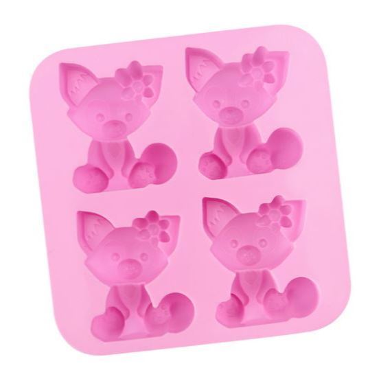 Cartoon Silicone Mold For Baking Stitch Bear Mouse Cat Pig Duck Chocolate Soap Mould Animal Cake Decorating Tool (3134L) - Image 4