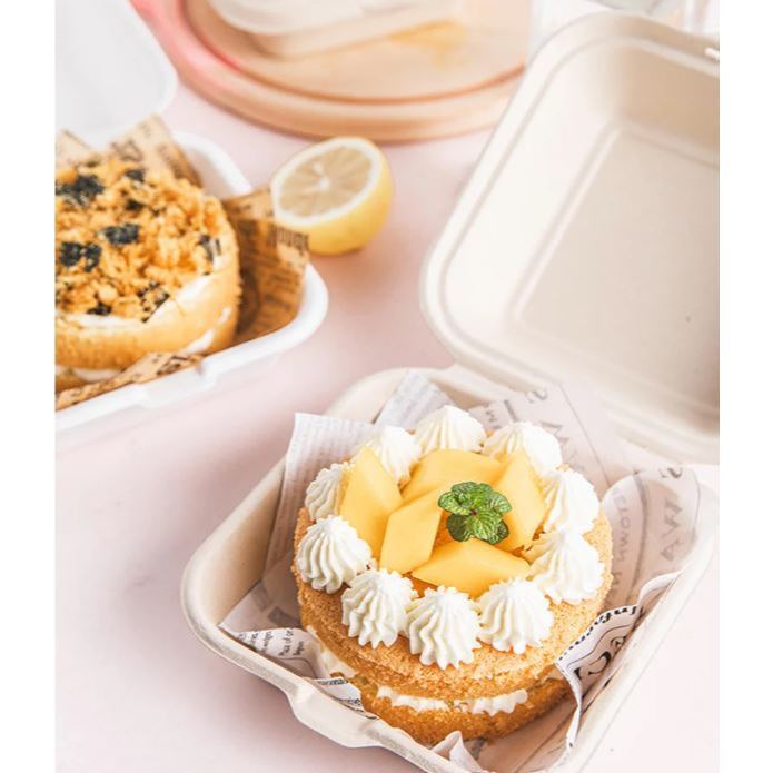 20Pcs Disposable Eco-Friendly Bento Box Food Meal Prep Lunch Storage Fruit Salad Hamburger Cake Fries Sandwich (3154L) - Image 5