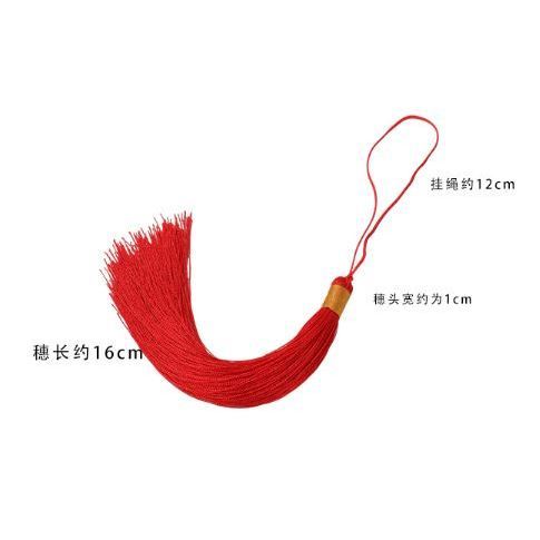 1pcs 16cm Long Silk Tassels Charm Pendant For Jewelry (3072L) - Image 4