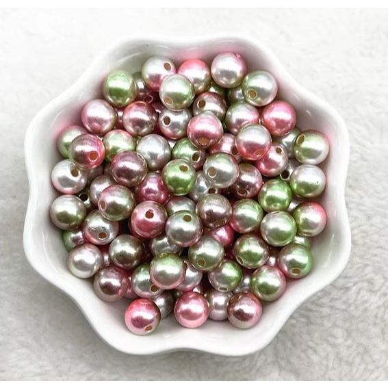 8/10mm Gradient Mermaid Acrylic Beads Plastic With Hole Loose Spacer Beads For Diy Jewelry Making Findings (3099L) - Image 5