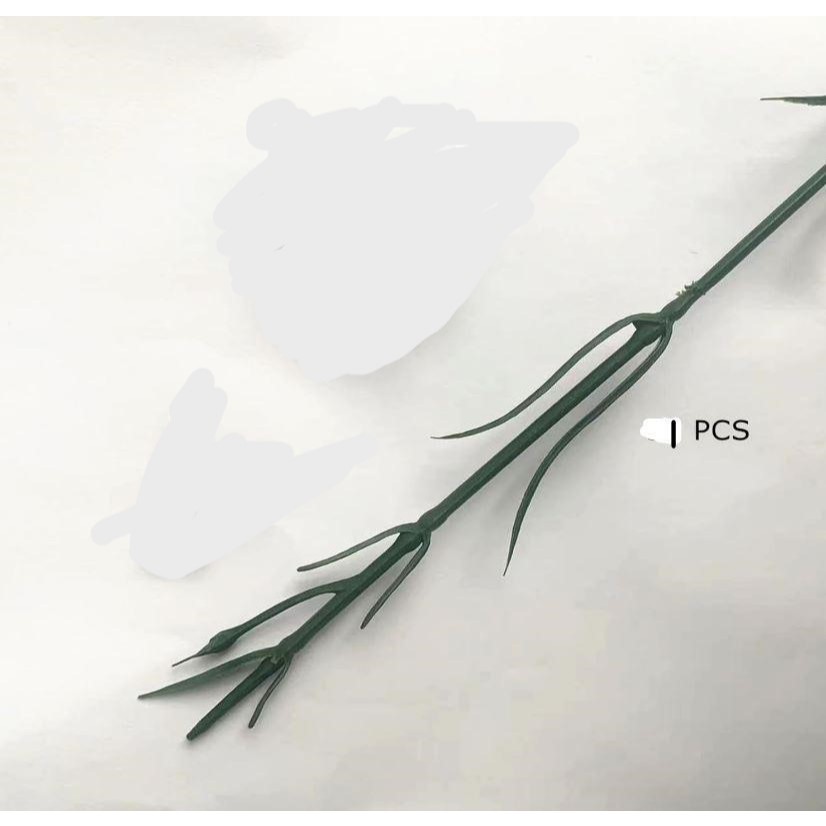 1 set Floral Wire Stem with Leaves and Calyxes for DIY Crafts Artificial Carnation Crochet Flower Stem for Making(3051L) - Image 9