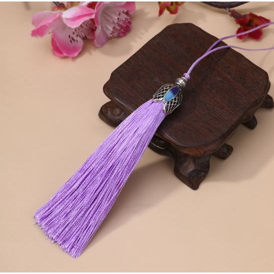8cm Silk Tassel Fringe Brush Pendant Accessories for DIY Jewelry Making Silk Satin Tassel Handmade Crafts Finding(3077L) - Image 15