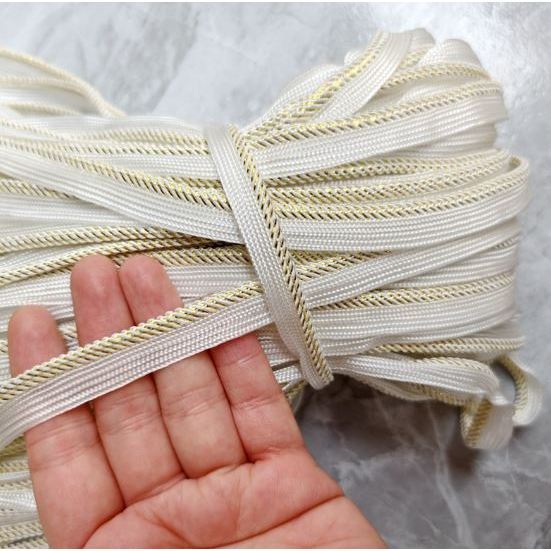 1Yard Glitter Gold Edge Sewing Ribbon Bias Piping Cord Rope For DIY Patchwork Garment Sewing Making And Trimming (3104L) - Image 6