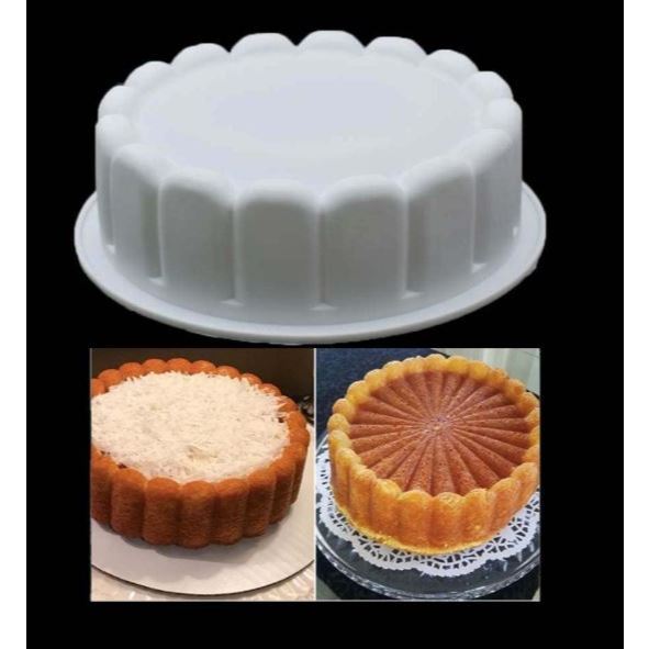 SUN Flower Lace Silicone Mousse Cake Mold High Temperature Resistant Cake Pan Dessert Baking Mould (3137L)