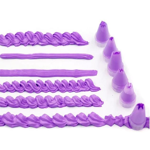 10pc Piping Icing Nozzles Plastic Flower Nozzle Pastry Baking Tool Simulation Cream Glue Ice Cream Tool Cake Decor(3141L - Image 2
