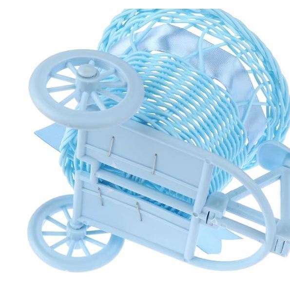White Bicycle Decorative Flower Basket Wedding Decoration Plastic Tricycle Design Pot Storage Party(3062L) - Image 9