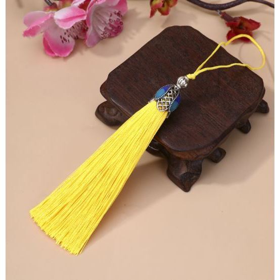 8cm Silk Tassel Fringe Brush Pendant Accessories for DIY Jewelry Making Silk Satin Tassel Handmade Crafts Finding(3077L) - Image 10