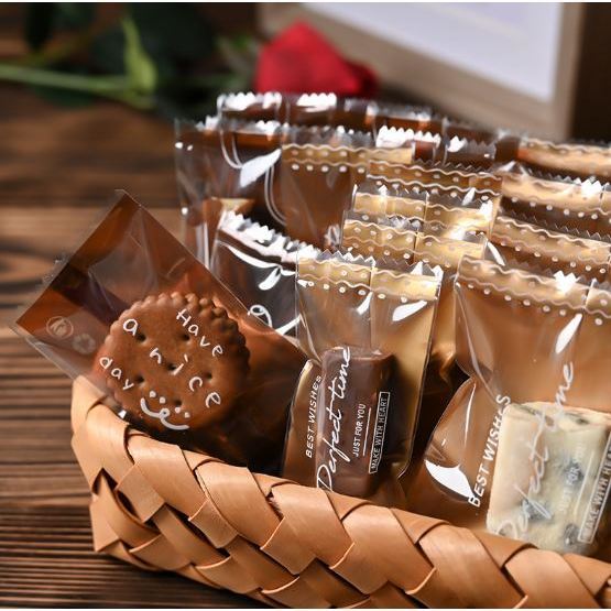 100Pcs Disposable Coffee Sugar Bags Baking DIY Manual Toffee Candy Chocolate Machine Sealed Packaging(3095L) - Image 2