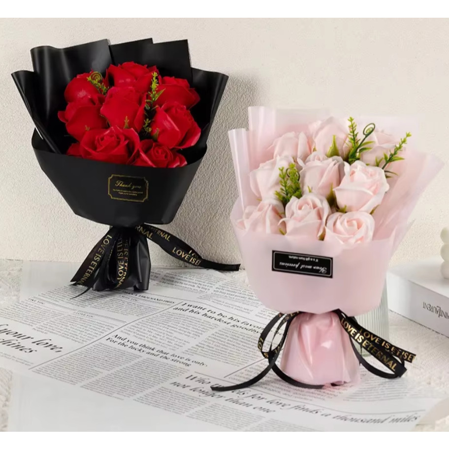 25pcs 6layer 7cm Soap Rose Artificial Flower Wedding Home Furnishings High Quality Superior Valentine'S Day(2083L) - Image 8