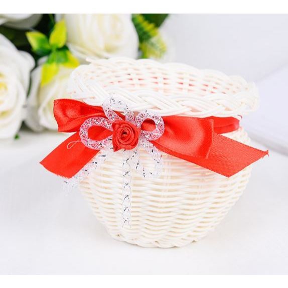 Rustic Basket Mini Baskets Tiny Baskets Party Favors Tiny Woven Basket Flower Baskets Mini Flower Basket (3061L) - Image 9