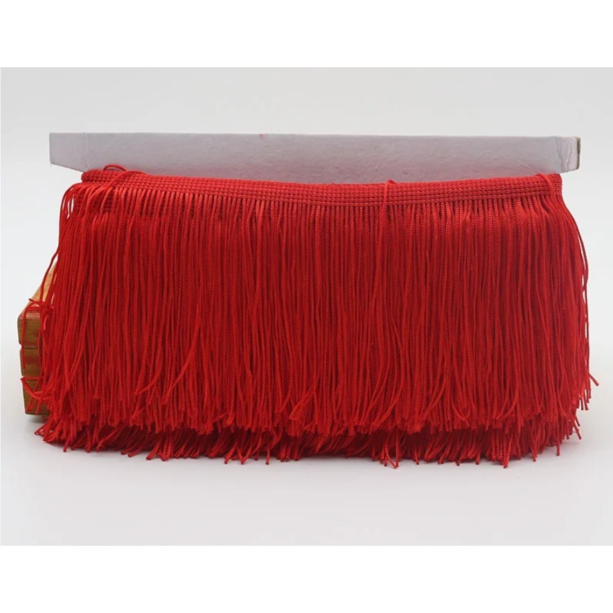 1yard Gold/Red 5~15cm Long Fringe Lace Tassel Polyester Lace Trim Ribbon Sew Latin Dress Stage Garment 涤纶扫把排须花边(2684L) - Image 13