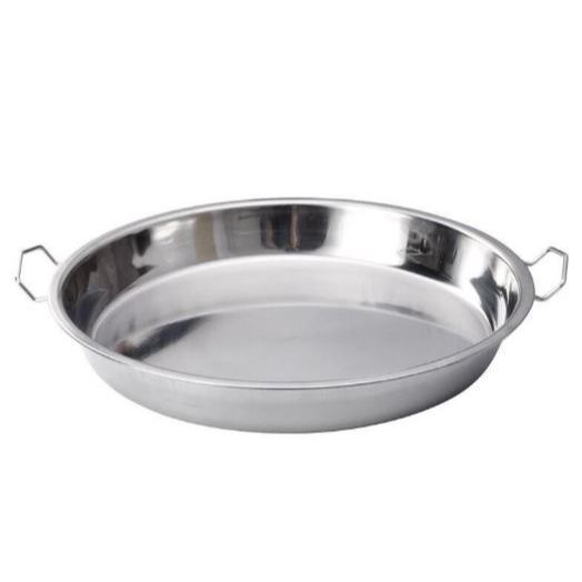 Round Stainless Steel Serving Plates for Food Cold Noodle Making Dishes Steamed Tray Dinnerware Kitchen Pastry Pan(3108L - Image 5
