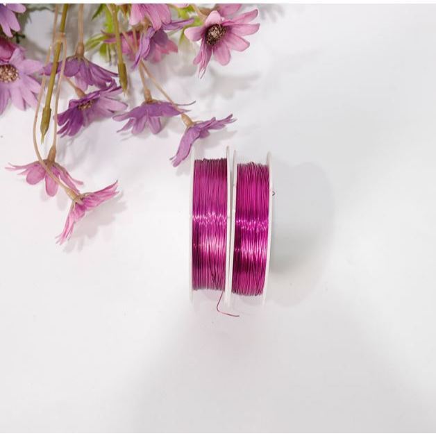 0.4mm Metal Wire Craft Wire Thin 50m Roll Copper Wire Roll Jewellery Wire Bead Wire Painted Wire for Crafts(3122L) - Image 19
