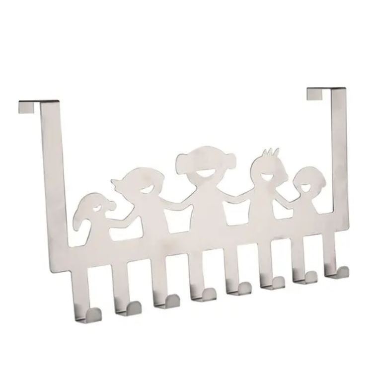 Stainless Steel Door Back Hook Non-Marking Punch Storage Hook for Cloths Hats Towels Easy Install Space Saver (3133L) - Image 8