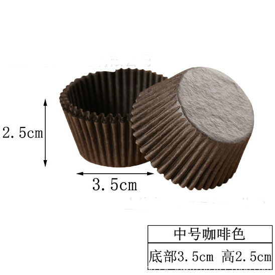 100Pcs Cake Paper Cups Mini/ Medium Colorful Chocolate Paper Liners Muffin Cases Cake Liner Baking Cup (2657L) - Image 17