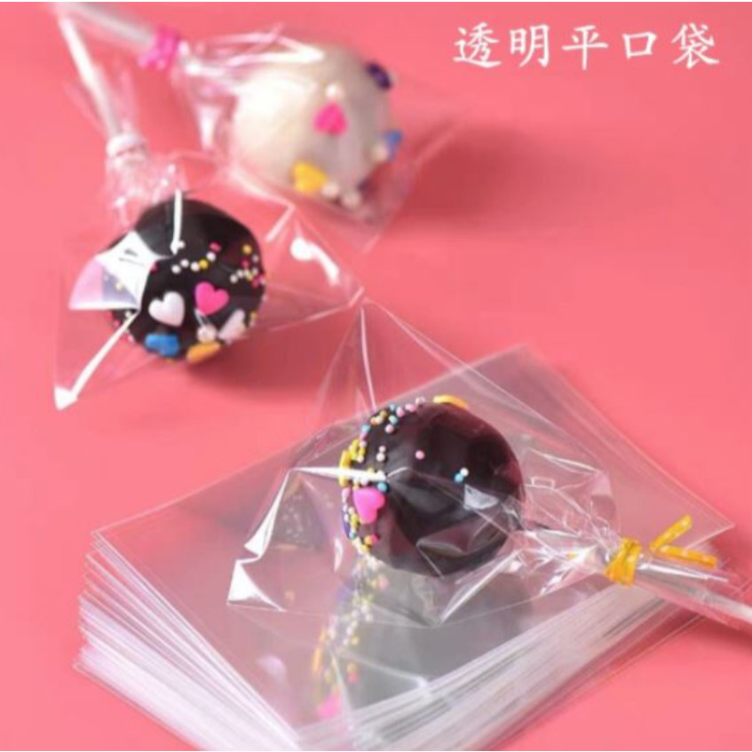 100pcs/pack Cake Pop Lollipop OPP Packing Bags Baking Chocolate Pop Pack Bags Sets Plastic Clear Cake Tools糖果塑料袋子(2093L) - Image 2