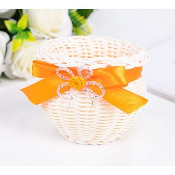 Rustic Basket Mini Baskets Tiny Baskets Party Favors Tiny Woven Basket Flower Baskets Mini Flower Basket (3061L) - Image 8