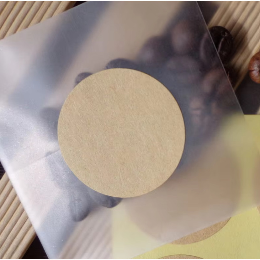 2 Inch Circle Thermal Sticker Labels Self-Adhesive Round Direct Thermal Multi-Purpose 牛皮纸圆形不干胶贴 (3017L) - Image 4