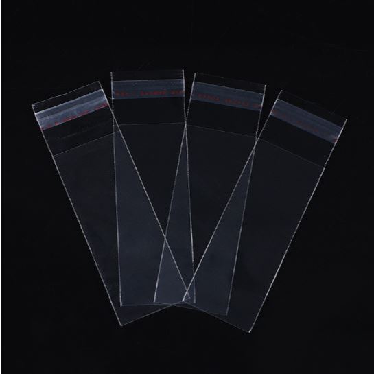 100pcs OPP Transparent Rectangular Plastic Self-adhesive Bag Ziplock Pouch Pen Jewelry Candy Packaging (3070L) - Image 4