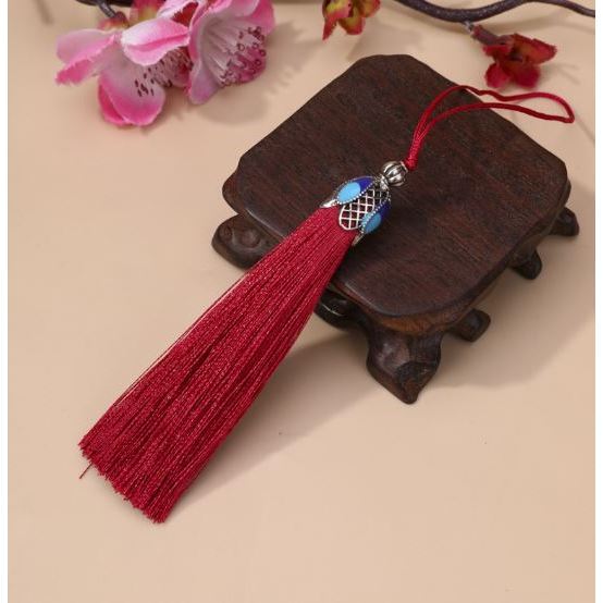 8cm Silk Tassel Fringe Brush Pendant Accessories for DIY Jewelry Making Silk Satin Tassel Handmade Crafts Finding(3077L) - Image 13