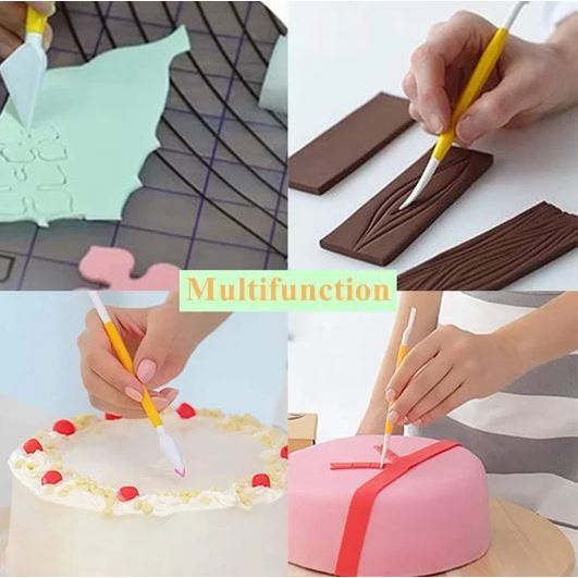 8 Pcs/set Pastry Carving Cutter Sugar Craft Flower Sculpture Group Fondant Cake Engraving Tools DIY Baking (3140L) - Image 4