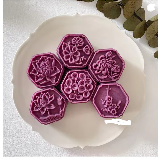 Mooncake Mold Rose Cherry Blossom Flower Shape Sakura Lotus Daisy Sunflower Leaf Bunny Mid-autumn Festival Mold (3156L) - Image 3