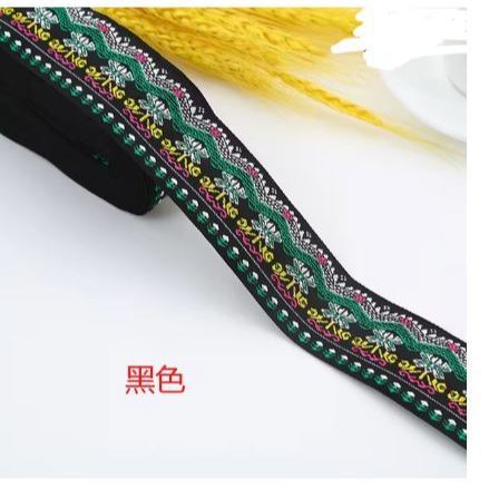 1yard Colorful Ethnic Style Lace Trim,Dragon Embroidered Jacquard Ribbon Polyester Trim for Ethnic Clothing刺绣涤纶织带(3065L) - Image 9
