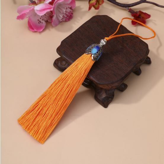 8cm Silk Tassel Fringe Brush Pendant Accessories for DIY Jewelry Making Silk Satin Tassel Handmade Crafts Finding(3077L) - Image 16