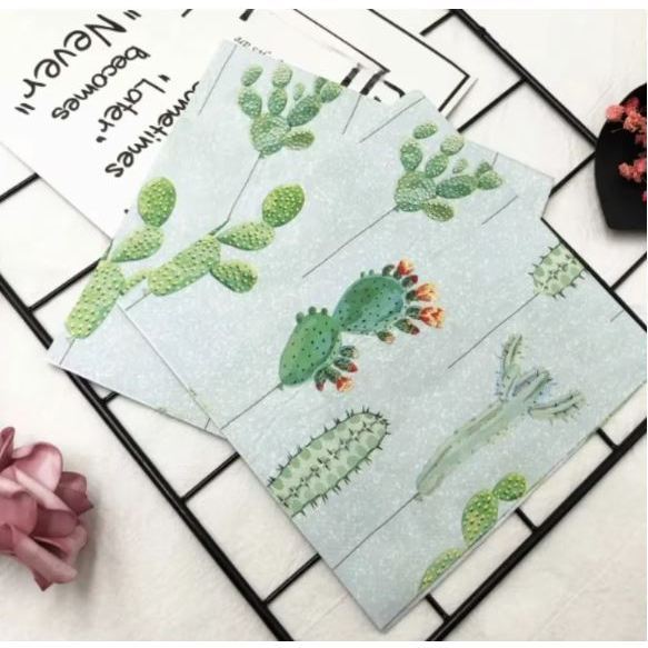 20pcs 33x33cm Square Paper Plant Leaves Printed Tissue Disposable Napkins Festival Wedding Birthday Party Deco(3120L) - Image 14