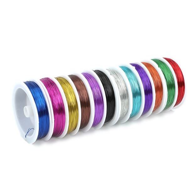 0.4mm Metal Wire Craft Wire Thin 50m Roll Copper Wire Roll Jewellery Wire Bead Wire Painted Wire for Crafts(3122L) - Image 4
