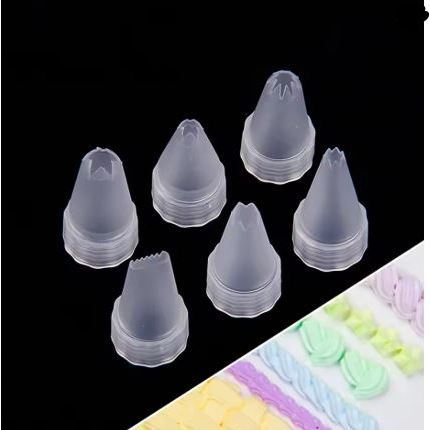 10pc Piping Icing Nozzles Plastic Flower Nozzle Pastry Baking Tool Simulation Cream Glue Ice Cream Tool Cake Decor(3141L