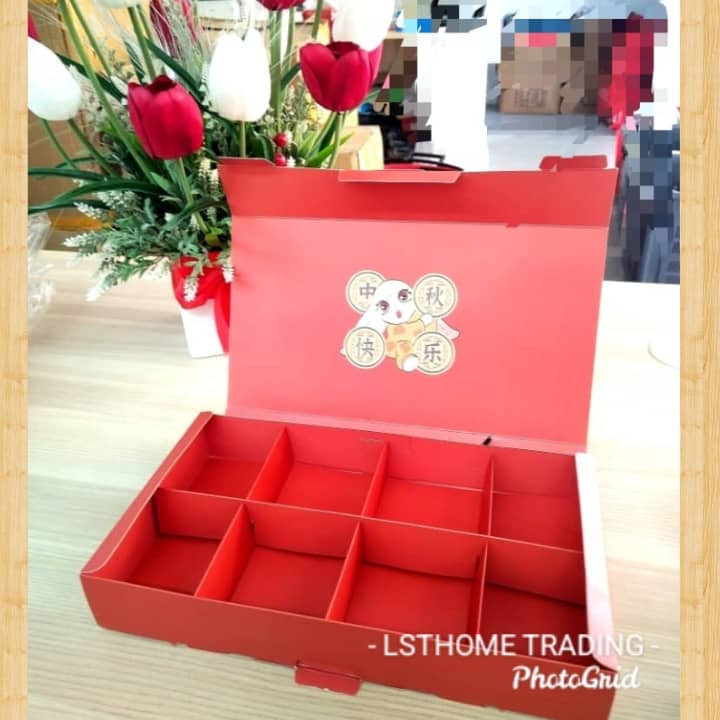 Mid-Autumn Festival Moon Cake Packing Box Boxes for Packaging Gift Bags with Handles Paper Bags Blue Gift Bags (3152L) - Image 7