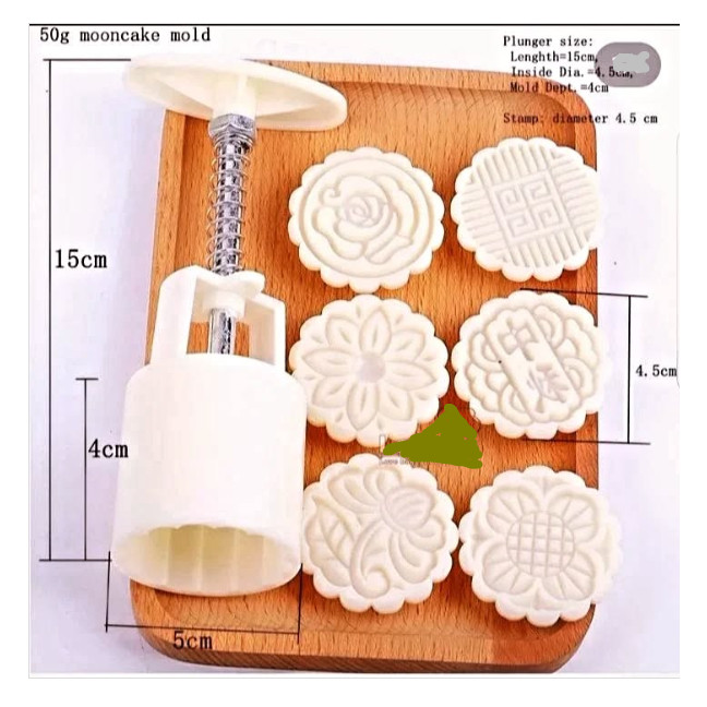 Mooncake Mold Rose Cherry Blossom Flower Shape Sakura Lotus Daisy Sunflower Leaf Bunny Mid-autumn Festival Mold (3156L) - Image 5