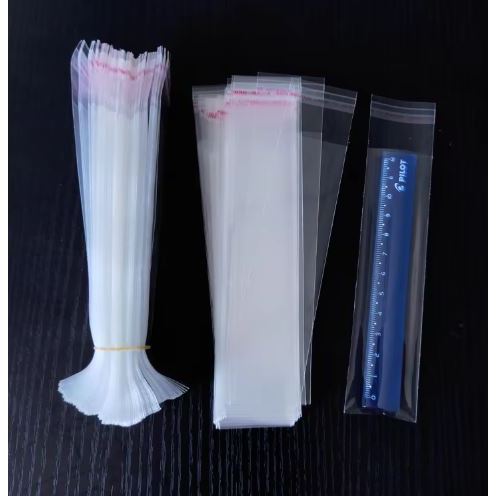 100pcs OPP Transparent Rectangular Plastic Self-adhesive Bag Ziplock Pouch Pen Jewelry Candy Packaging (3070L) - Image 3