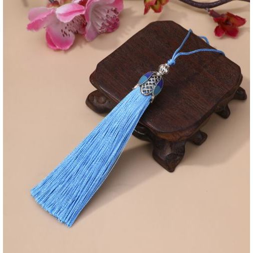 8cm Silk Tassel Fringe Brush Pendant Accessories for DIY Jewelry Making Silk Satin Tassel Handmade Crafts Finding(3077L) - Image 12