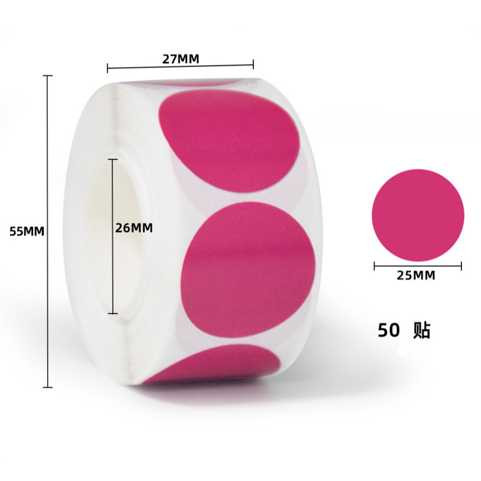 1inch Round Colourful Brown Label Stickers Reusable Waterproof Stickers for Containers Jars 彩色牛皮纸圆形不干胶贴 (3018L) - Image 14