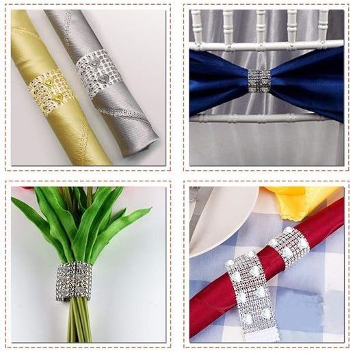 1pcs Diamond Hollow Napkin Buckle Curtain Clips Strap Out Tie Rope Weaving Holdback Crystal Tieback Curtain Decor(3063L) - Image 8