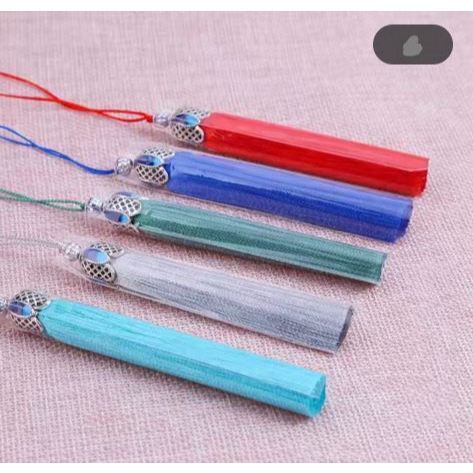 8cm Silk Tassel Fringe Brush Pendant Accessories for DIY Jewelry Making Silk Satin Tassel Handmade Crafts Finding(3077L) - Image 4