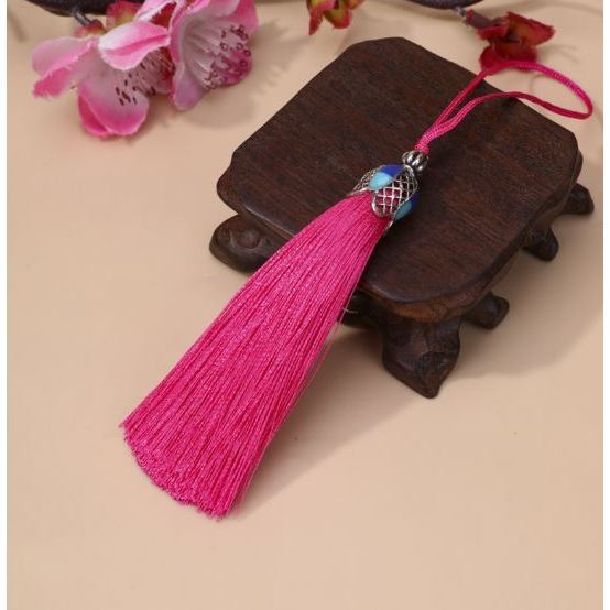 8cm Silk Tassel Fringe Brush Pendant Accessories for DIY Jewelry Making Silk Satin Tassel Handmade Crafts Finding(3077L) - Image 17