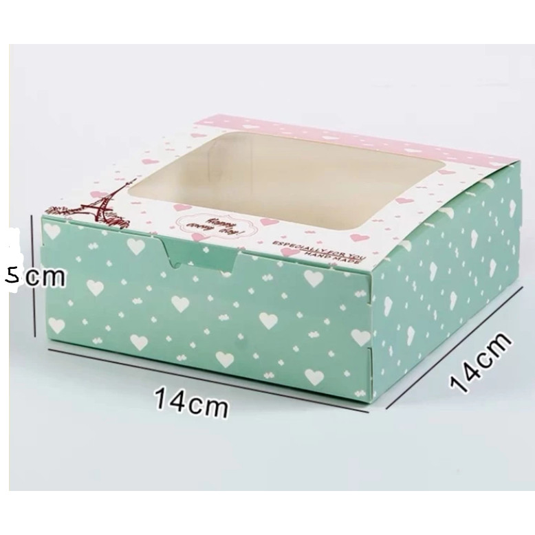 Kraft Paper Boxes For Packaging Cupcake Pink Window Flower Gift Wedding Bags For Cake Candy Cookies Toy Party (3151L) - Image 9