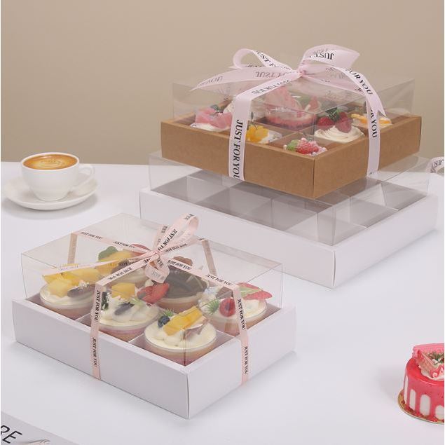 6/9/12 Food Catering Window Sandwich Cake Nuts Lunch Box Picnic Tray Disposable Cheese Platter TAKEAWAY 野餐盒(3029L) - Image 3